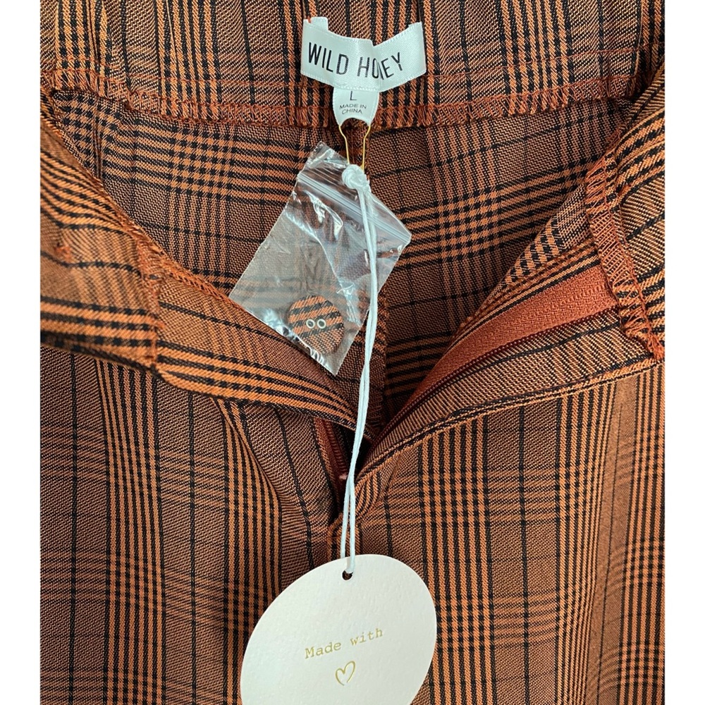SOLD Wild Honey 🍂 Fall Plaid High Waisted Pants NWT - Picture 6 of 15